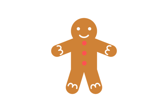 Christmas Gingerbread Man Vector-161: Premium Illustrations
