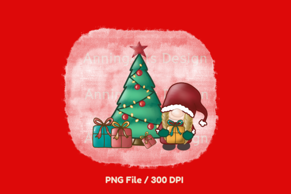 Christmas Gnome PNG: Festive Illustrations for Brands