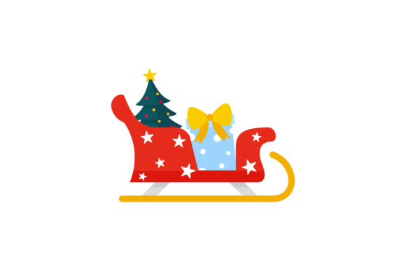 Christmas Sleigh Vector-204: Premium Illustrations