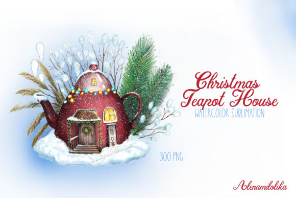 Christmas Teapot House: A Cozy Card Design Review