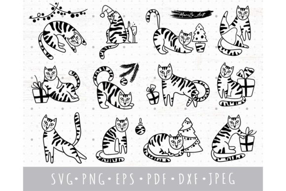 Cute Tigers 2022 SVG Bundle: Festive Illustrations