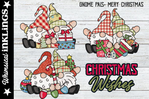 Gnome Pals Merry Christmas: Festive Illustrations