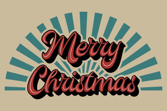 Retro Merry Christmas Sunburst SVG EPS: A Crafter's Review of Festive Illustrations
