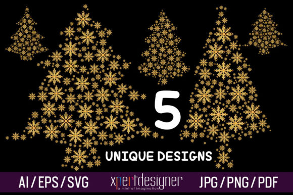 Review: 5 Christmas Tree Luxury Golden Designs for Holiday Stitching
