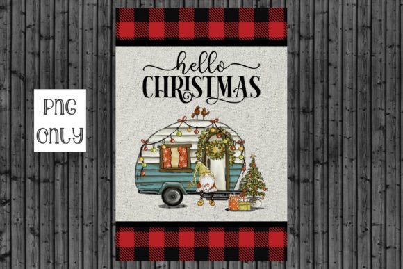 Review: Christmas Gnome Camper Flag Printable for Holiday Embroidery